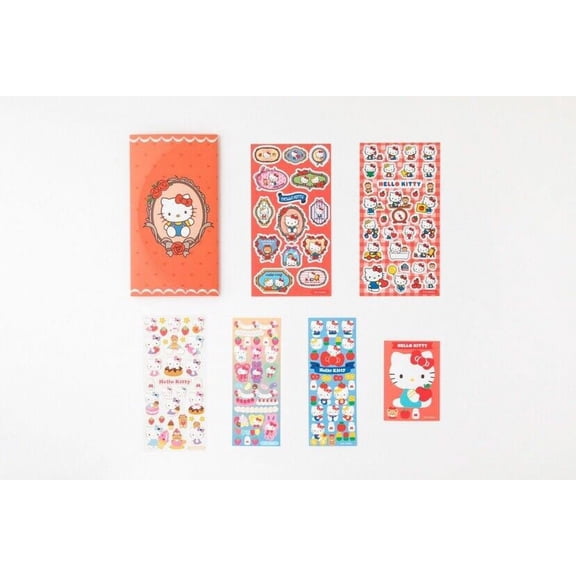 My Melody Kuromi Hello Kitty Cinnamoroll Pompompurin Stickers Diary Decals Set for Kids