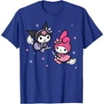 thumbnail image 1 of My Melody Kuromi Little Witches Halloween DTG Print Unisex T-Shirt,Royal Blue Color,Size L, 1 of 5