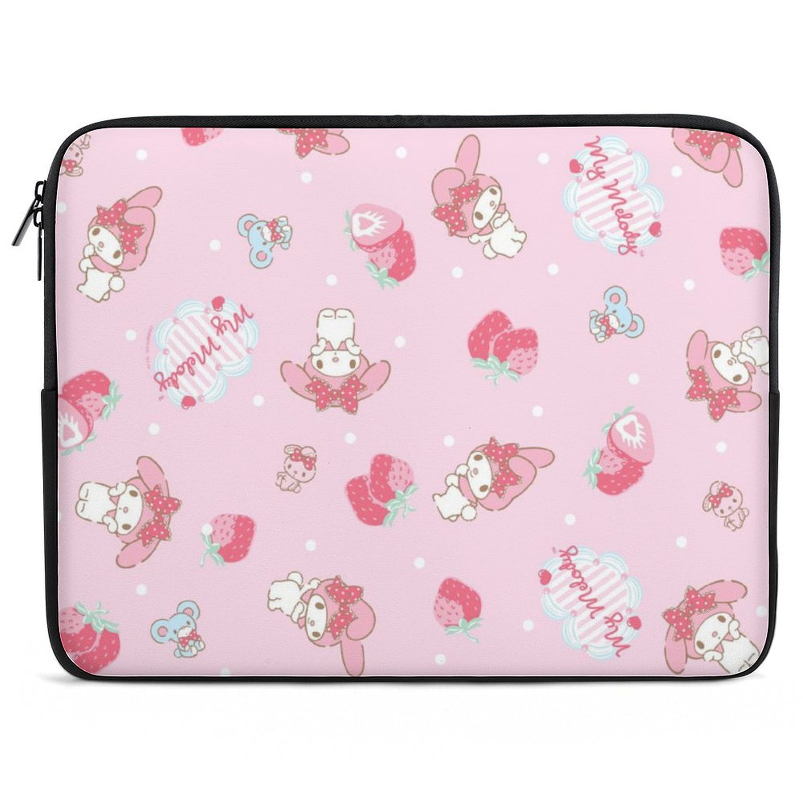 14-inch Laptop Sleeve Case - Rose Gold Glitter Print, Water-Repellent, Shockproof