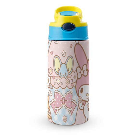My Melody Portable Water Bottle Insulated Stainless Steel Water Cup With Straw for Travel School Outdoor
