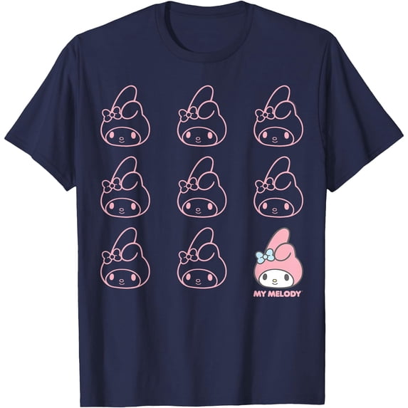 My Melody Real One DTG Print Unisex T-Shirt,Navy Color,Size M