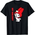 thumbnail image 1 of My Melody Standing Logo DTG Print Unisex T-Shirt,Black Color,Size 5XL, 1 of 5