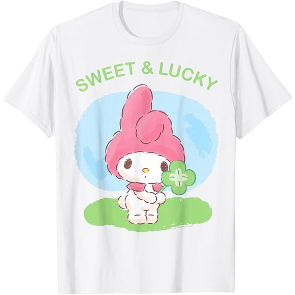 My Melody Sweet and Lucky St. Patrick's DTG Print Unisex T-Shirt