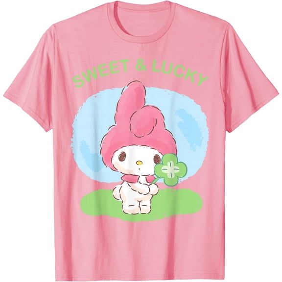 My Melody Sweet and Lucky St. Patrick's DTG Print Unisex T-Shirt