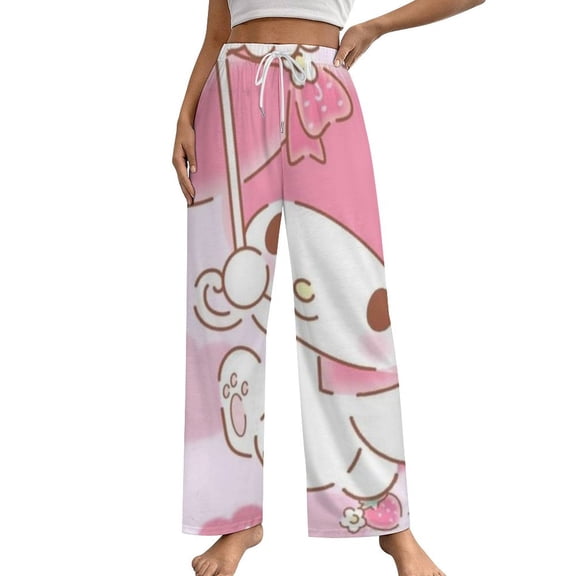 My Melody Women Pajama Pants Causal Comfy Lounge Sleep Bottoms Loose Yoga Pants Print Sleepwear S