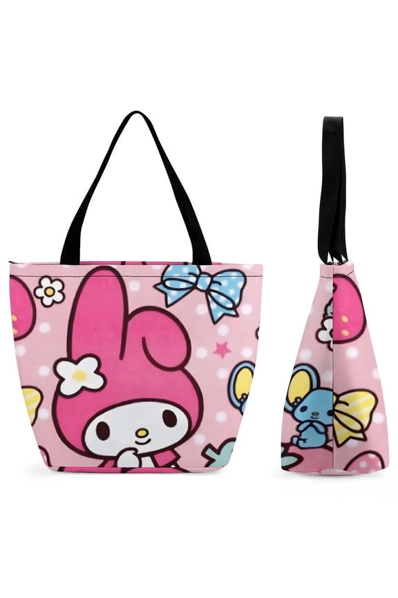 My Melody Women's handbags shopping bags fun gift bags gym travel Halloween gifts One size