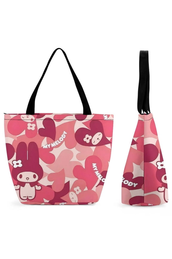 My Melody Women's handbags shopping bags fun gift bags gym travel Halloween gifts One size