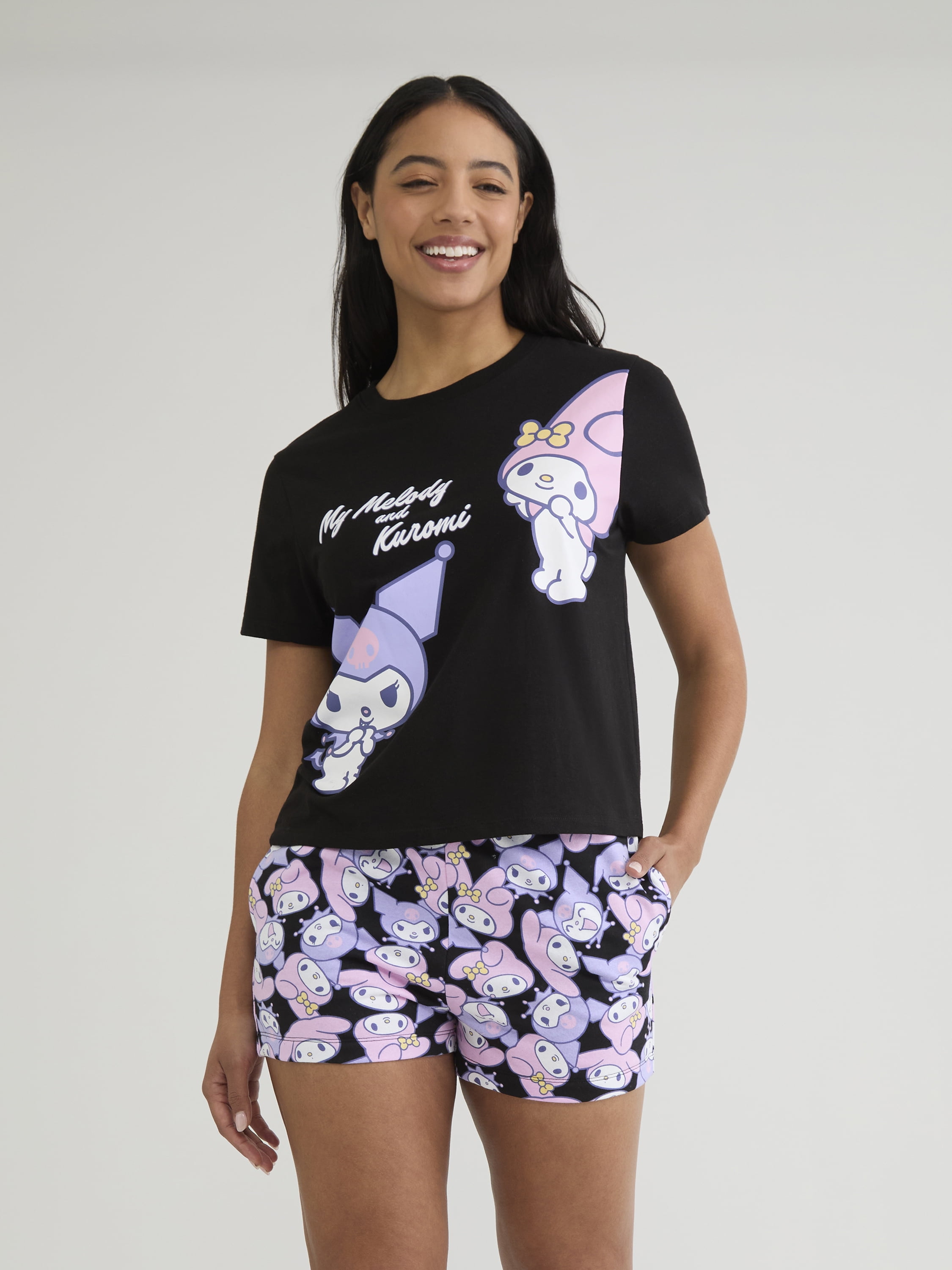 My Melody and Kuromi Women's and Women's Plus Graphic Tee and