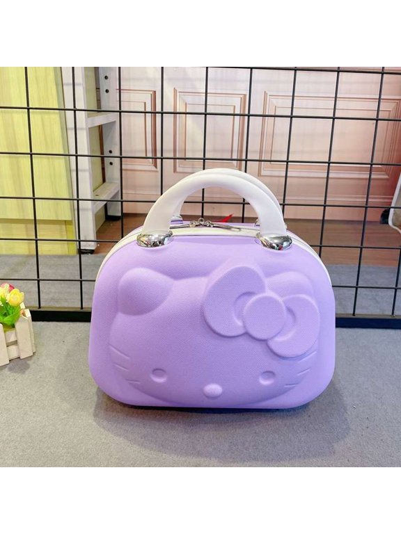 My Melody anime peripheral personality creative tote luggage bag for multifunctional storage zipper bag