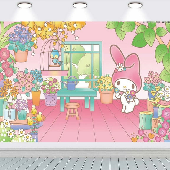 My Melody school Backdrop Background Banner Birthday Party Supplies Taspestry Wall Decor Poster Lover