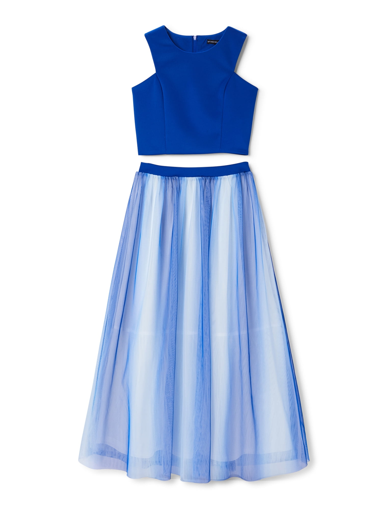 My Michelle Girls Sleeveless Ombre Dress, 2-Piece, Sizes 4-16 - Walmart  Business Supplies