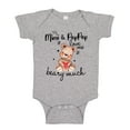thumbnail image 1 of My Mimi and Pop Pop Love Me Beary Much Baby Bodysuit One Piece NB Athletic Heather, 1 of 3