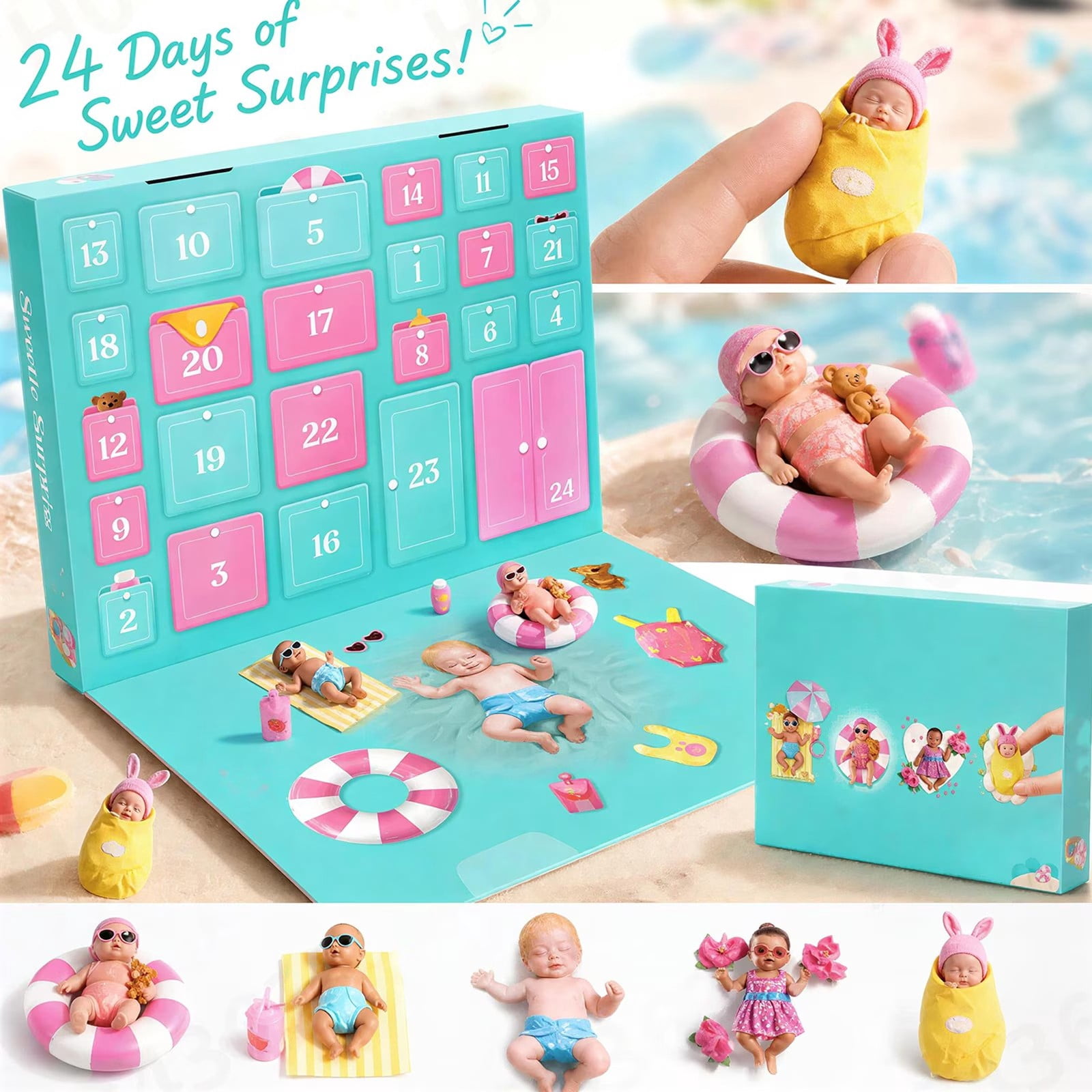 Bady Rng My Mini Baby Advent Calendar - 2 Exclusive Dolls & 20 Collectible ...