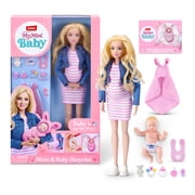 My Mini Mom & Baby Surprise (Brittany) by ZURU - Pregnant Doll with Newborn & Accessories for Kids Ages 3+