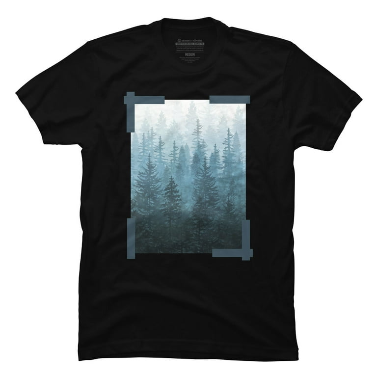 My Misty Secret Forest Mens Black Graphic Tee - Design By Humans 2XL