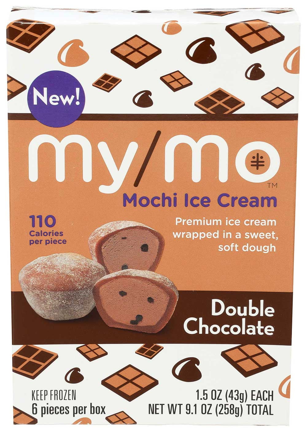 My Mo Mochi Double Chocolate Ice Cream, 9.1 Ounce - 12 per case