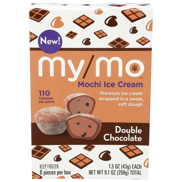 Mo Mochi Double Choc 12x9.1oz - Ice cream ingredients for