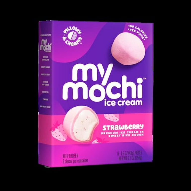 My Mochi Japanese Flavors Soft Ripe Strawberry Ice Cream, 9.1