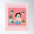 thumbnail image 1 of My Mom Almost Lived With The Plants In The Garden Poster Wall Art, Modern Wall Decor For Living Room Bedroom, 16x24 UNFRAMED, 1 of 3