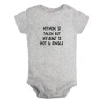 thumbnail image 1 of My Mom Is Taken But My Aunt Is Hot And Single Funny Rompers For Babies, Newborn Baby Unisex Bodysuits, Infant Jumpsuits, Toddler 0-24 Months Kids One-Piece Oufits (Gray, 6-12 Months), 1 of 4