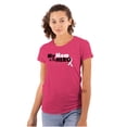 thumbnail image 1 of My Mom My Hero Breast Cancer Ribbon Womens Slim Fit Graphic Tee Brisco Brands S, 1 of 5