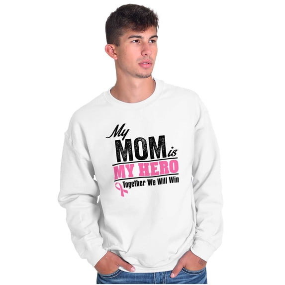 My Mom My Hero Together We Will Win Unisex Plus Fleece Graphic Sweatshirt Brisco Brands 2X