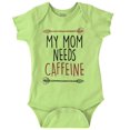 thumbnail image 1 of My Mom Needs Caffeine Boho Arrows Romper Boys or Girls Infant Baby Brisco Brands 12M, 1 of 6