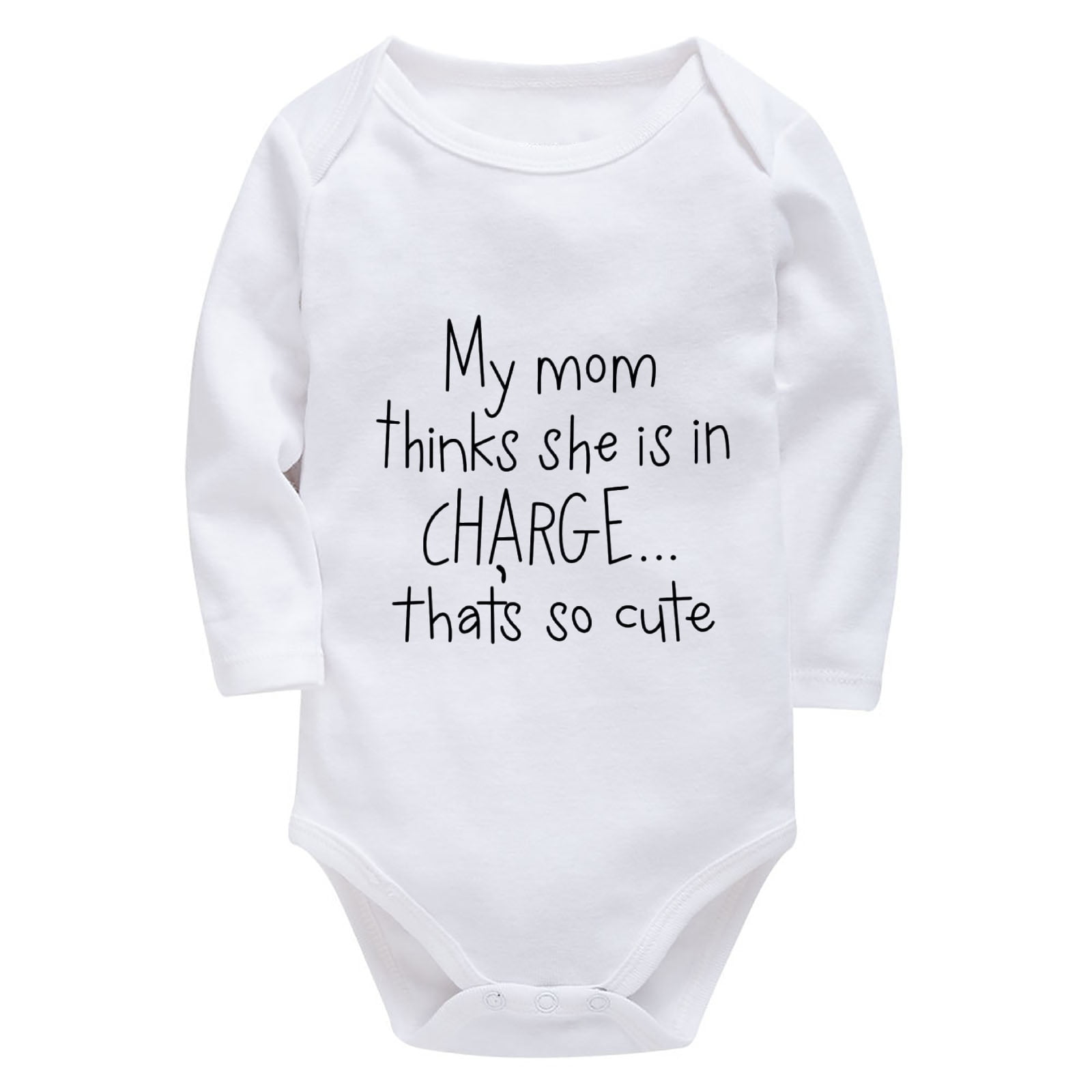 Baby Bodysuit - Mom Thinks She's In Charge, That's So Cute