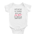 thumbnail image 1 of My Mom is Taken But My Aunt is Single and Hot Cute Baby Clothes Bodysuits Boy Girl Unisex, 1 of 5
