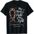 thumbnail image 1 of My Mom’s Fight Is My Fight Endometrial Cancer Awareness T-Shirt, 1 of 4