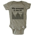 thumbnail image 1 of My Mommy Is The DJ Cute Baby Bodysuit - Grey, 1 of 2