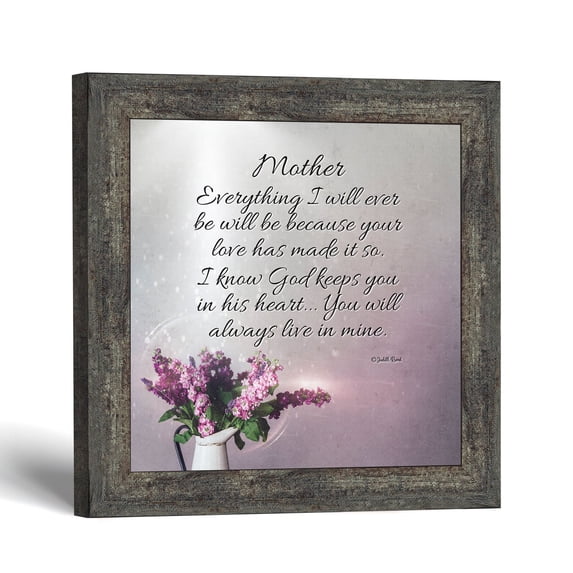 Mothers Day Gift for Mom from Daughter, Mother Poem Framed Wall Art
