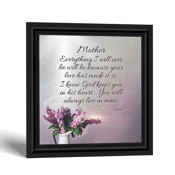 Mothers Day Gift for Mom from Daughter, Mother Poem Framed Wall Art
