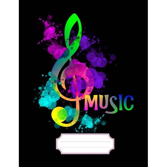 My Music Notes: Music & Song Composers Book Of Music Score Pages. (Paperback)