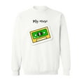 thumbnail image 1 of My Music Retro Cassette. Sweatshirt Men -Image by Shutterstock, Male 5X-Large, 1 of 4