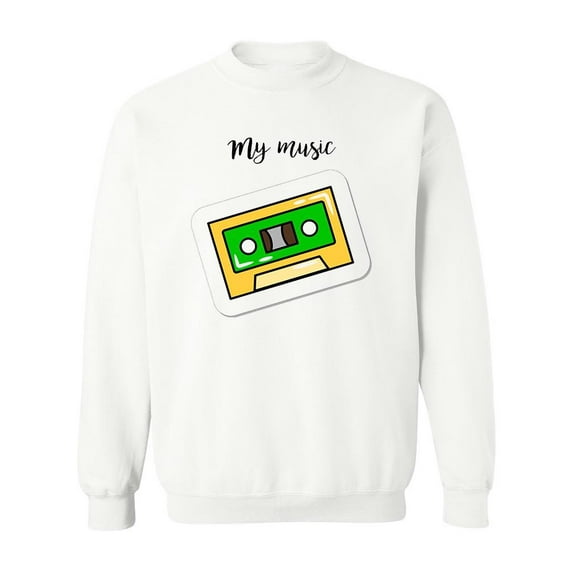 My Music Retro Cassette. Sweatshirt Men -Image by Shutterstock, Male Large