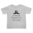 thumbnail image 1 of My Mustache Bring All The Boys To The Yard Funny Toddler T Shirts for Boys Girls (Gray, Youth XL), 1 of 5