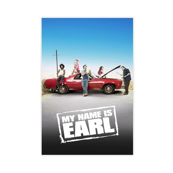 My Name Is Earl Comedy TV Series Poster Modern Classic 7 Canvas Poster Wall Art Decor Print Picture Paintings for Living Room Bedroom Decoration