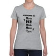 thumbnail image 1 of My Name Is Mom Shaped T-Shirt Women -Smartprints Designs, Female XX-Large, 1 of 4