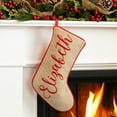 thumbnail image 1 of My Name Personalized Burlap Stocking, 1 of 1