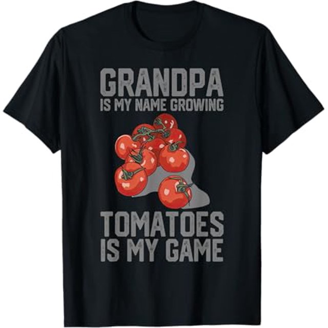 My Name's Grandpa And My Game Is Growing Tomatoes TShirt