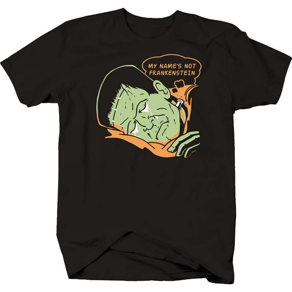 My Name's Not Frankenstein Shirt Mens Medium Black