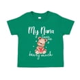 thumbnail image 1 of My Nana Loves Me Beary Much Toddler T-Shirt 4T Kelly Green, 1 of 3