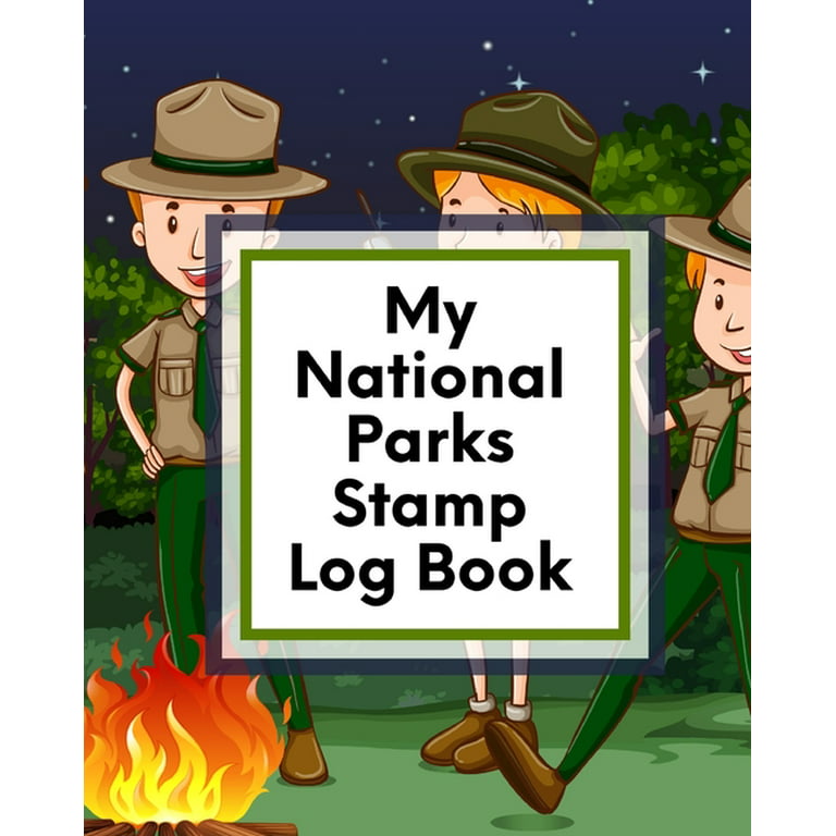 National Park Stamps Book For Kids: Outdoor Adventure Travel Journal  Passport Stamps Log Activity Book (Paperback)