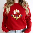 thumbnail image 1 of My Native Blood Funny Holiday Indigenous Pride Graphic SW12938 Unisex Sweatshirt, Up to Size 5XL, 1 of 2