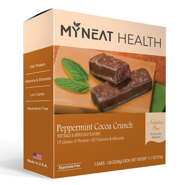 My Neat Health Meal Replacement Protein Bar - Peppermint Cocoa Crunch (7/box)
