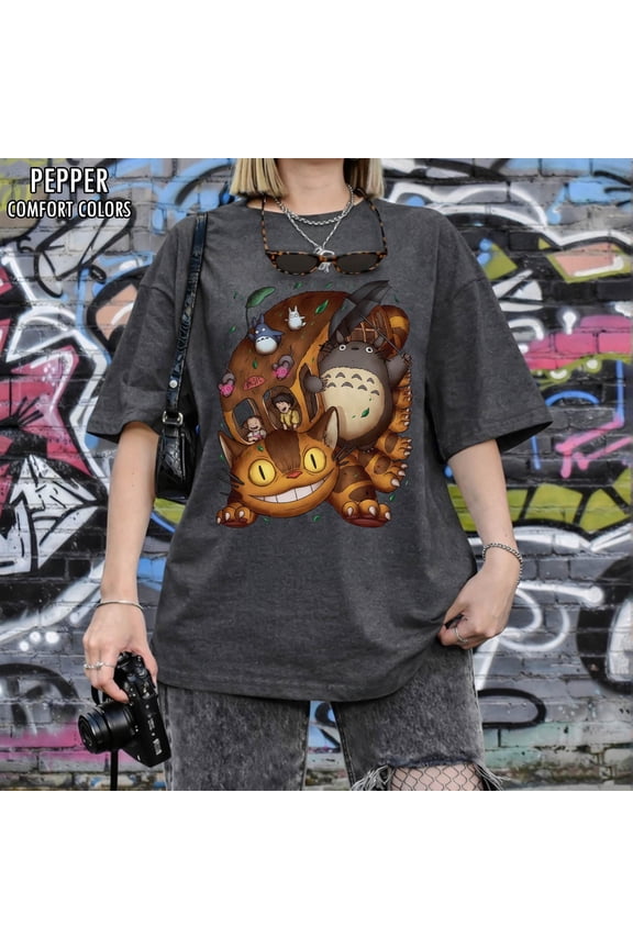 My Neighbor Totoro T-Shirt, Studio Ghibli Characters, Gift for Anime Lovers, Kids Youth Japanese Y2K Tee