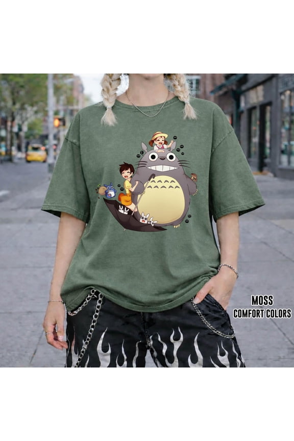My Neighbor Totoro T-Shirt, Studio Ghibli Characters, Youth Kids Tee, Gift for Anime Lovers, Y2K Japanese