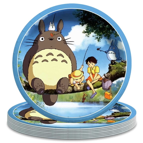 My Neighbor Totoro Themed Birthday Disposable Tableware - 7 Inch Paper Plates Party Supply Decorations