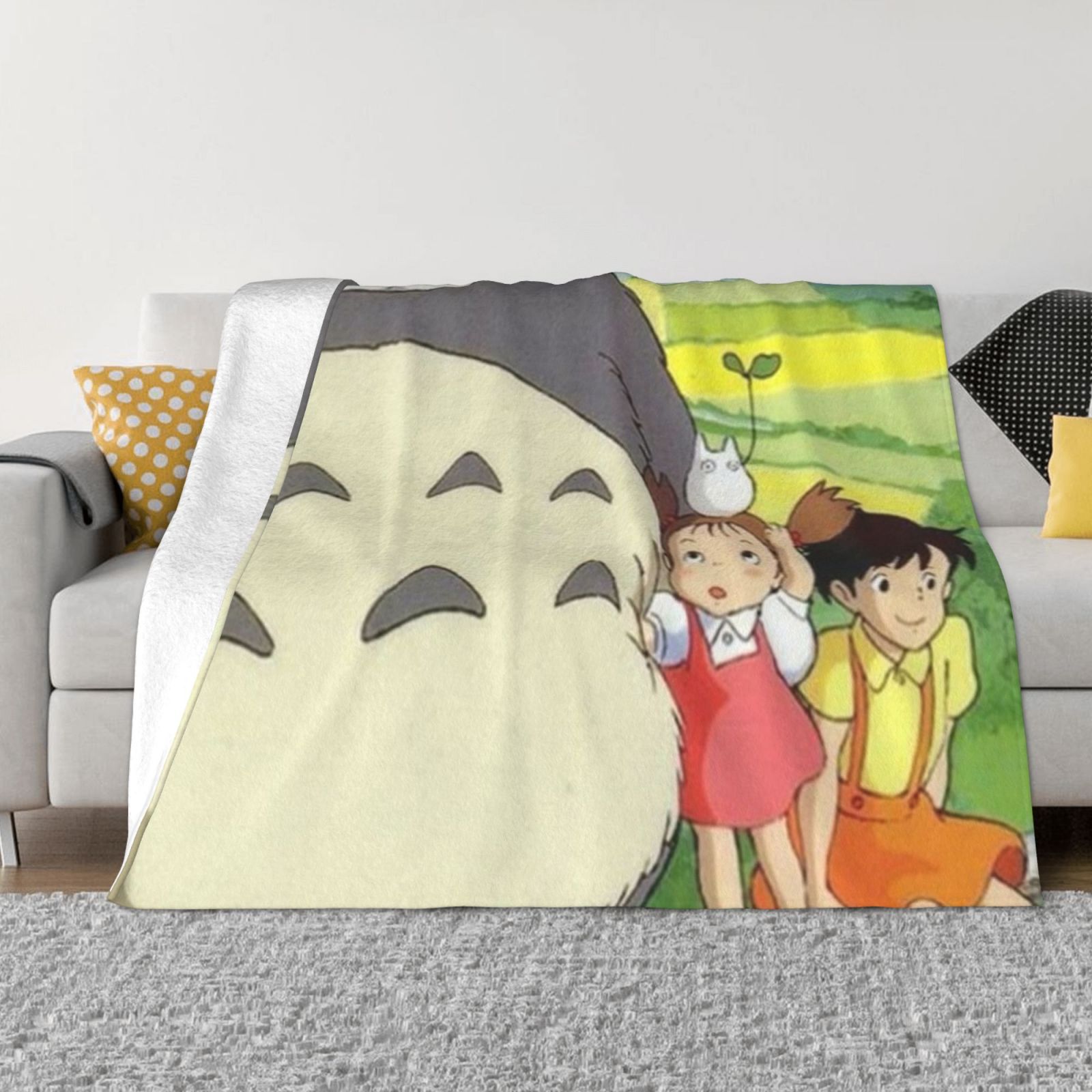My Neighbor Totoro Ultra Soft Micro Fleece Blanket Super Soft Throw Blanket Premium Silky Flannel Lightweight Bed Blanket All Season Use 60 X50 Walmart